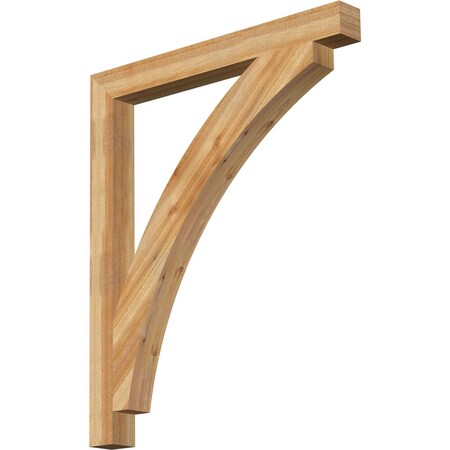 Thorton Block Rough Sawn Bracket, Western Red Cedar, 4W X 40D X 48H